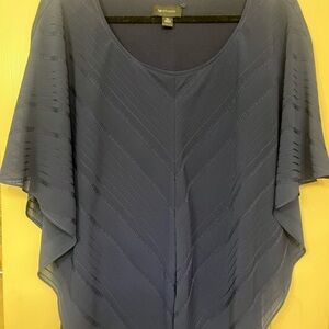 Blue Sheer Women's Top